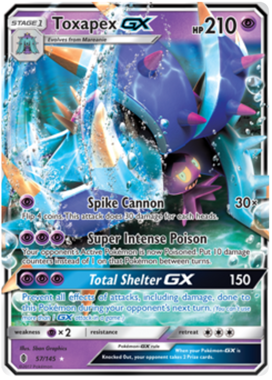 Toxapex GX - Guardians Rising - 57/145 - PokeRand