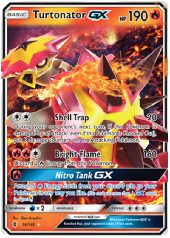 Turtonator GX - Guardians Rising - 18/145 - PokeRand