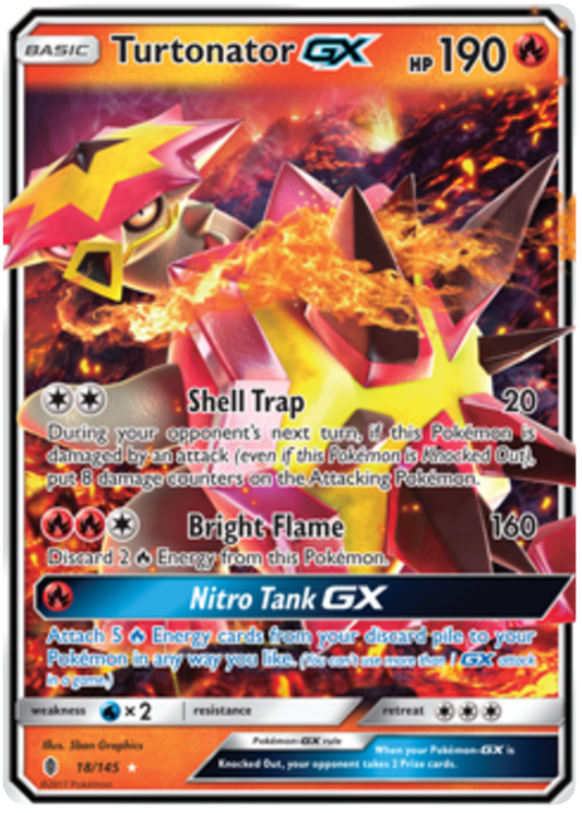 Turtonator GX - Guardians Rising - 18/145 - PokeRand