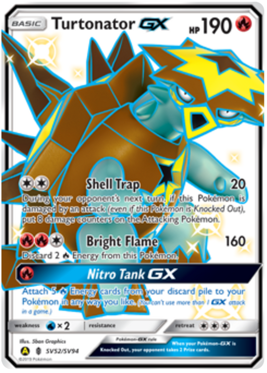 Turtonator GX (SV52/SV94) - Hidden Fates (Shiny Vault) - PokeRand