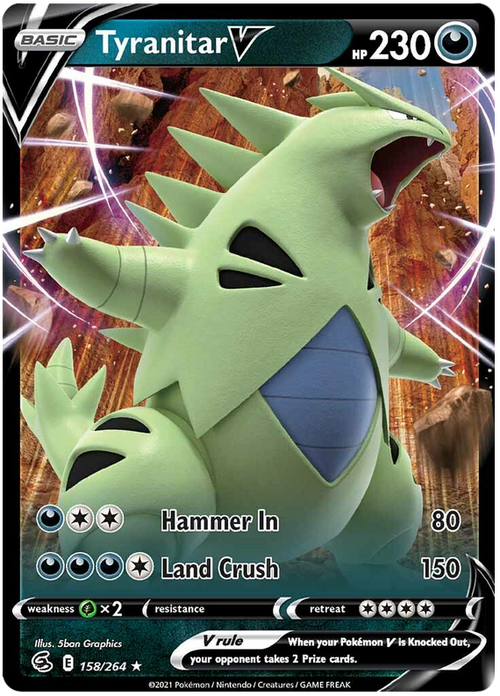 (158/264) Tyranitar - V - Fusion Strike - PokeRand