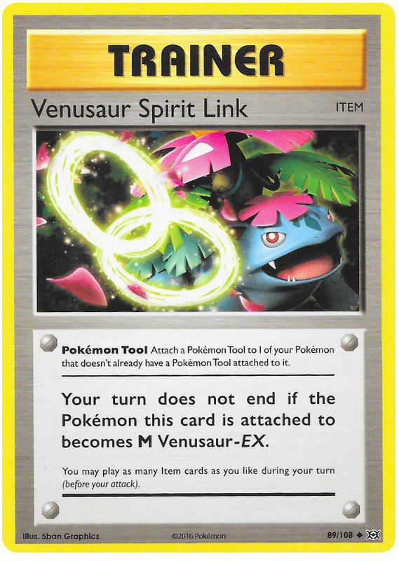 Venusaur Spirit Link - Reverse Holo - (89/108) - Evolutions - PokeRand