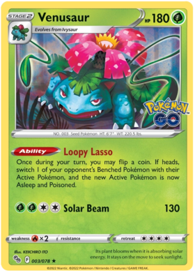 (003/078) Venusaur - Holo - Pokemon GO - PokeRand