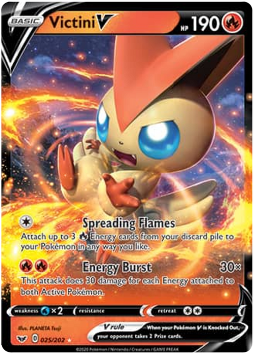 Victini V (025/202) - Sword and Shield - PokeRand