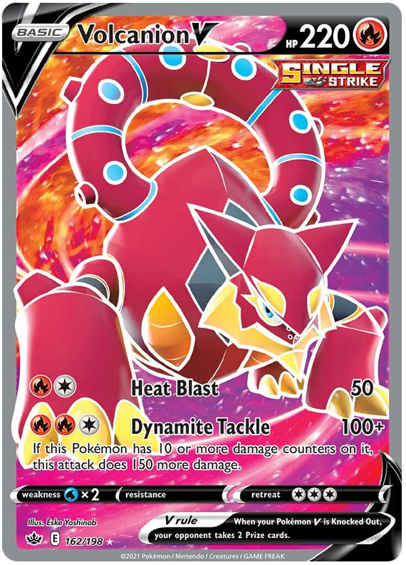 Volcanion V - Full Art - (162/198) - Chilling Reign - PokeRand