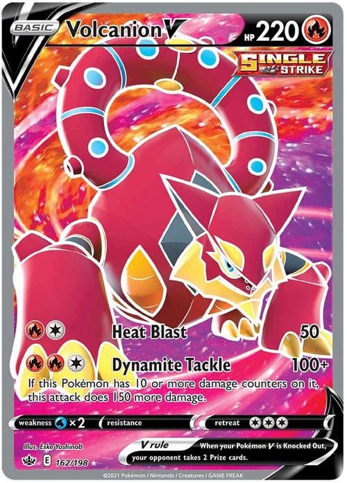 Volcanion V - Full Art - (162/198) - Chilling Reign - PokeRand