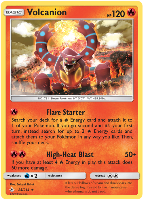 Volcanion - Holo - (025/214) - Unbroken Bonds - PokeRand