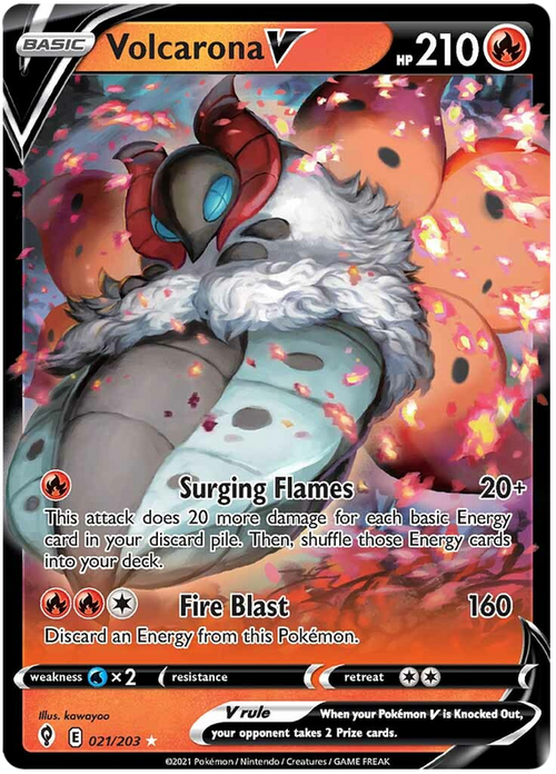 (021/203) Volcarona - V - Evolving Skies - PokeRand