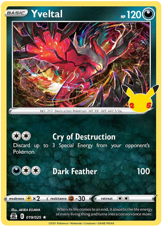 Yveltal - Holo - Celebrations (25th Anniversary) 019/025 - PokeRand