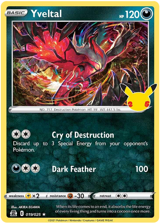 Yveltal - Holo - Celebrations (25th Anniversary) 019/025 - PokeRand