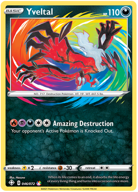 Yveltal - Amazing Rare - (046/072) - Shining Fates - PokeRand