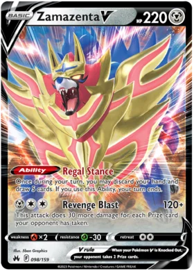 Zamazenta V - 098/159 - Crown Zenith - PokeRand