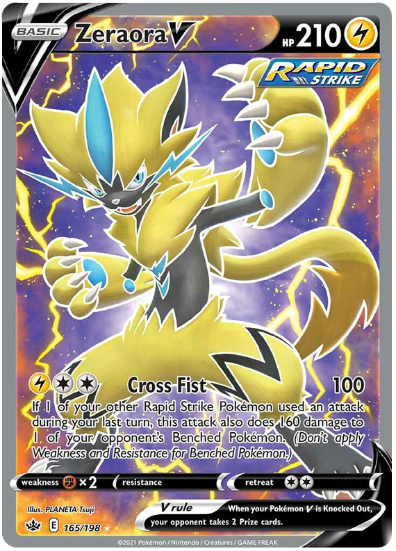 Zeraora V - Full Art - (165/198) - Chilling Reign - PokeRand