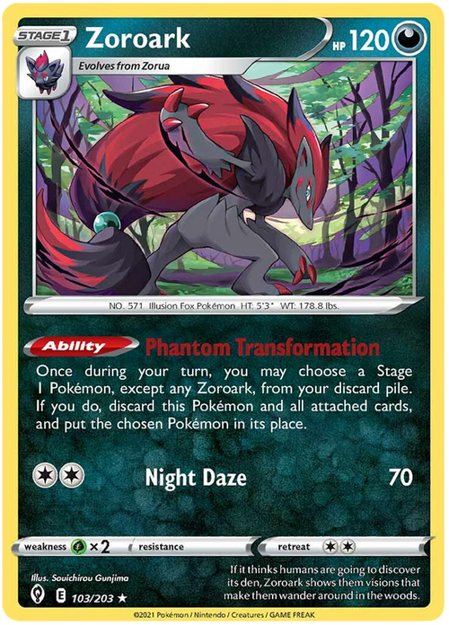 (103/203) Zoroark - Holo - Evolving Skies - PokeRand