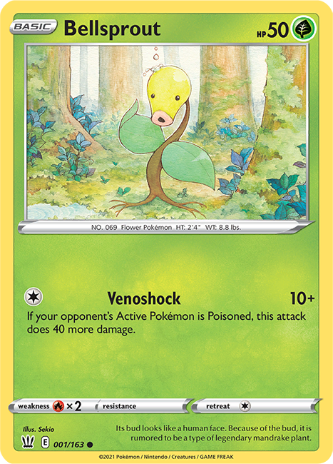 (001/163) Bellsprout - Common - Battle Styles - PokeRand