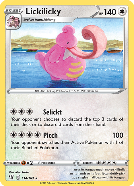 (114/163) Lickilicky - Rare - Battle Styles - PokeRand