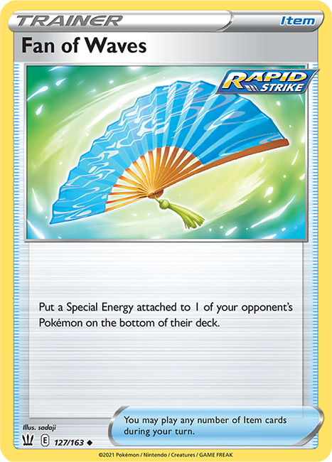 (127/163) Fan of Waves - Uncommon - Battle Styles - PokeRand