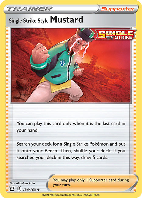 (134/163) Single Strike Style Mustard - Uncommon - Battle Styles - PokeRand