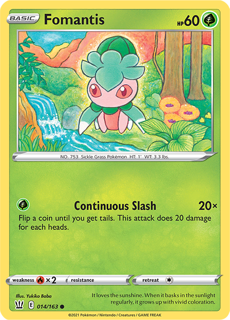 (014/163) Fomantis - Common - Battle Styles - PokeRand