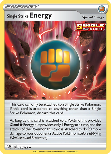 (141/163) Single Strike Energy - Uncommon - Battle Styles - PokeRand