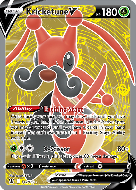 (142/163) Kricketune - Full Art - Battle Styles - PokeRand