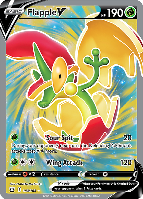 (143/163) Flapple - Full Art - Battle Styles - PokeRand