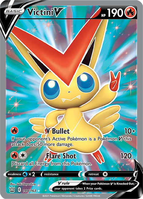 (144/163) Victini - Full Art - Battle Styles - PokeRand