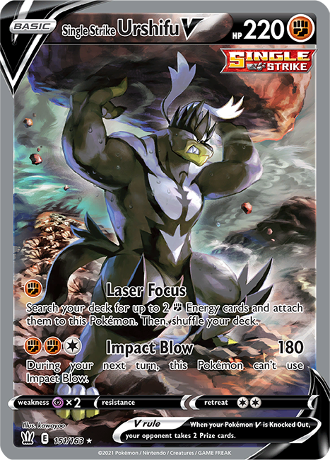 (151/163) Single Strike Urshifu V - Alternative Art - Battle Styles - PokeRand