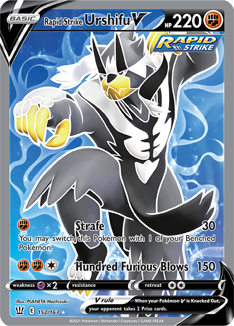 (152/163) Rapid Strike Urshifu V - Full Art - Battle Styles - PokeRand