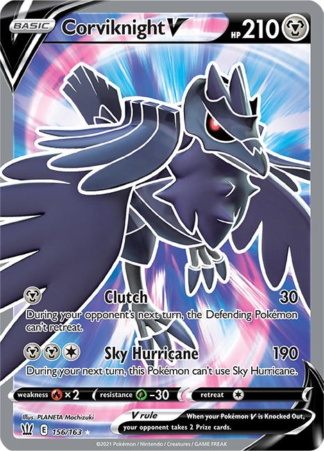 (156/163) Corviknight - Full Art - Battle Styles - PokeRand