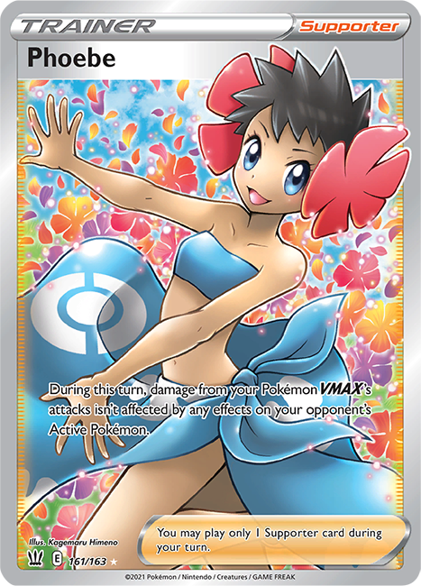 (161/163) Phoebe - Full Art - Battle Styles - PokeRand