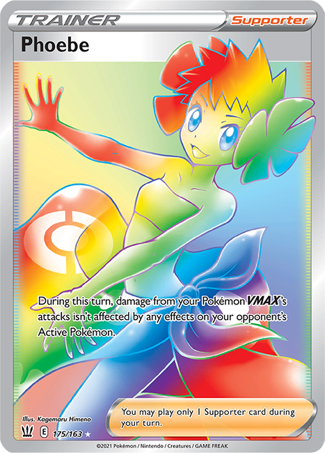 (175/163) Phoebe - Secret Rare - Battle Styles - PokeRand