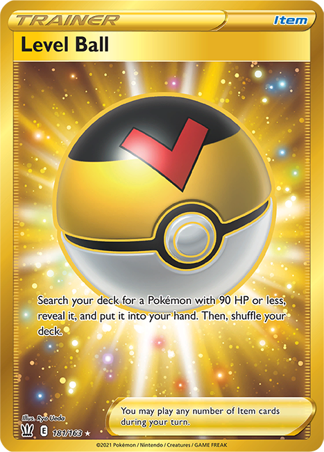 (181/163) Level Ball - Secret Rare - Battle Styles - PokeRand