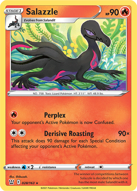 (028/163) Salazzle - Rare - Battle Styles - PokeRand