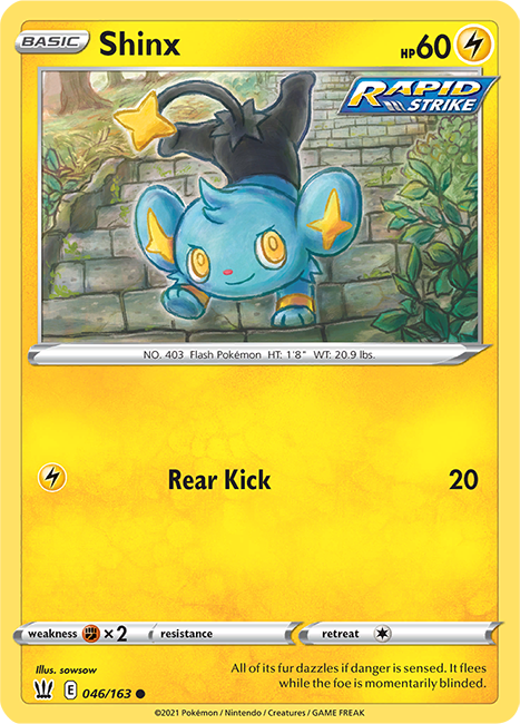 (046/163) Shinx - Common - Battle Styles - PokeRand