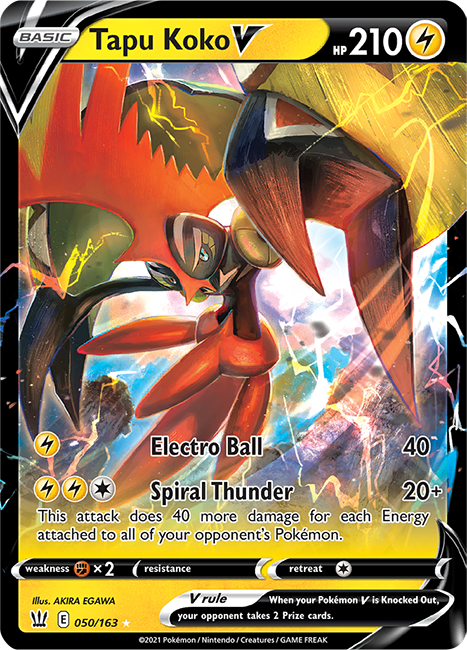 (050/163) Tapu Koko V - V - Battle Styles