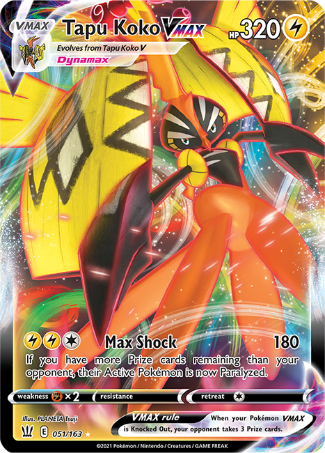 (051/163) Tapu Koko Vmax - Vmax - Battle Styles