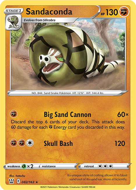 (082/163) Sandaconda - Holo - Battle Styles - PokeRand