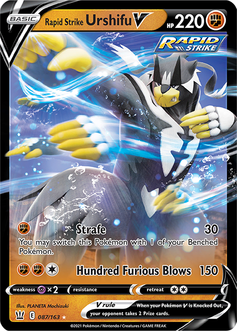 (087/163) Rapid Strike Urshifu V - V - Battle Styles - PokeRand