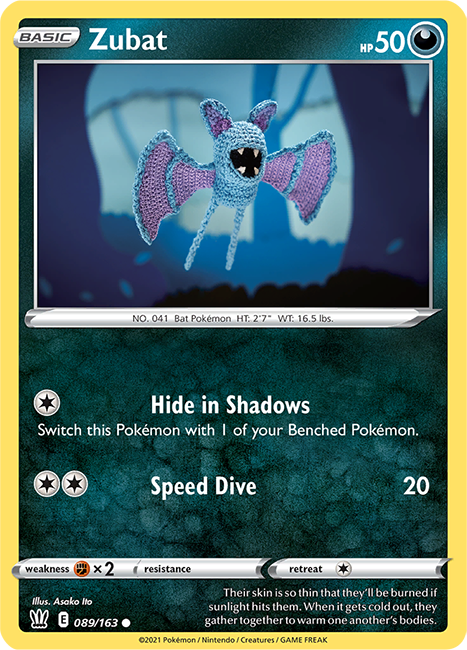 (089/163) Zubat - Common - Battle Styles - PokeRand