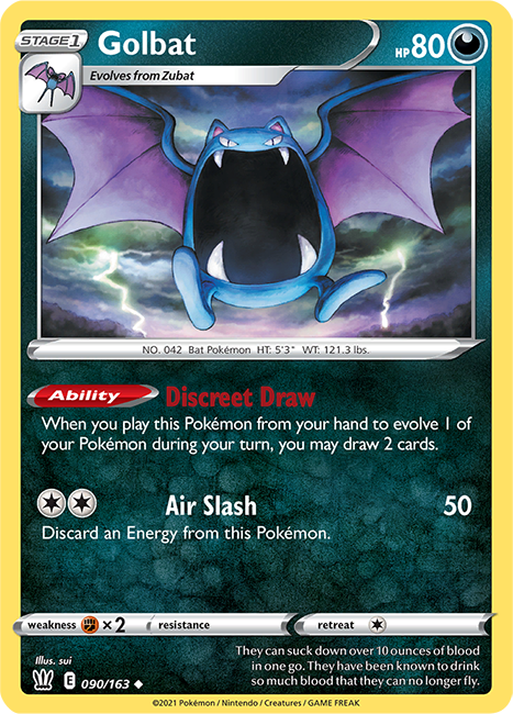 (090/163) Golbat - Uncommon - Battle Styles - PokeRand