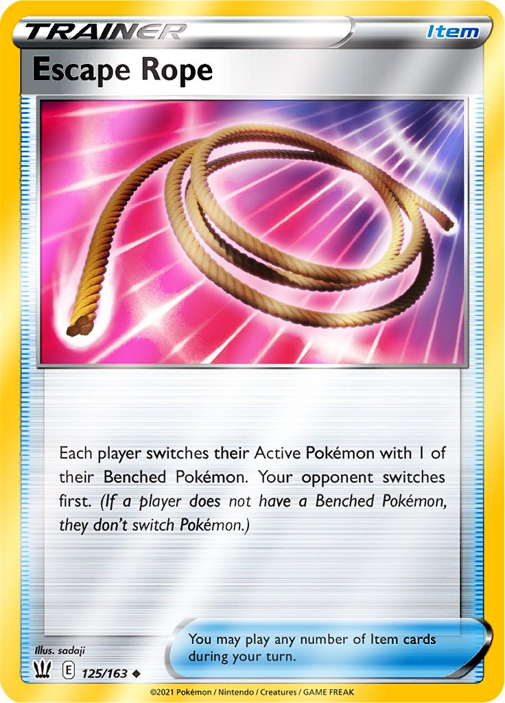 Reverse Holo (125/163) Escape Rope - Battle Styles