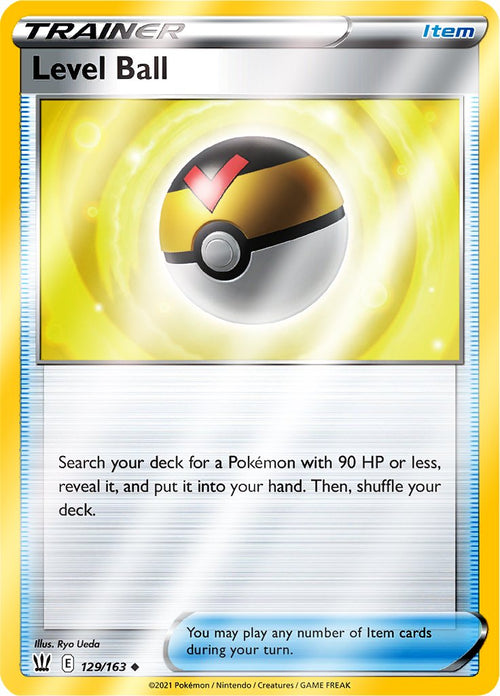 Reverse Holo (129/163) Level Ball - Battle Styles