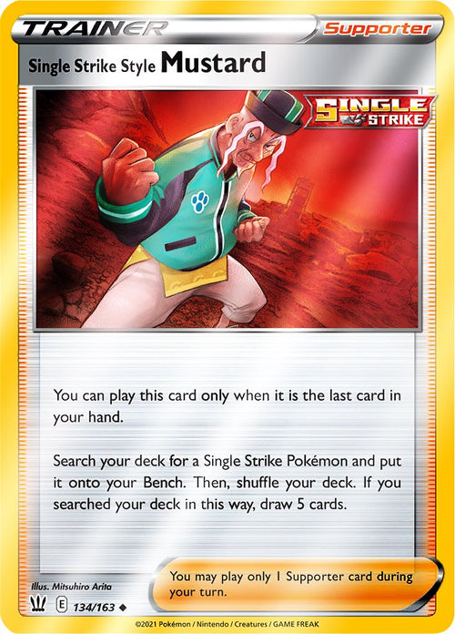 Reverse Holo (134/163) Single Strike Style Mustard - Battle Styles