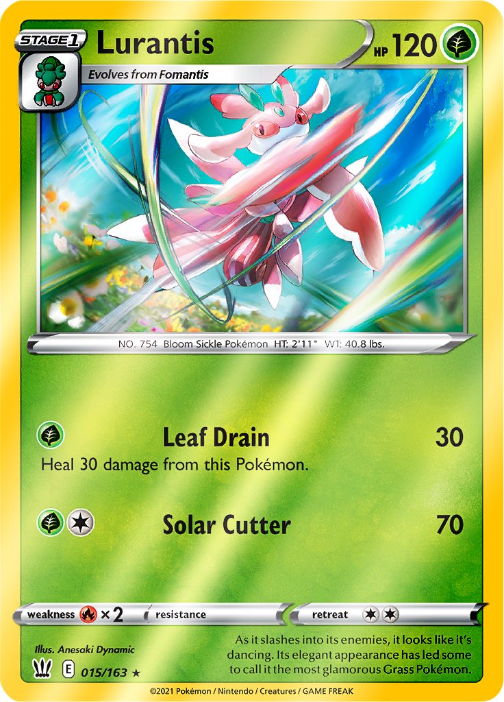 Reverse Holo (015/163) Lurantis - Battle Styles