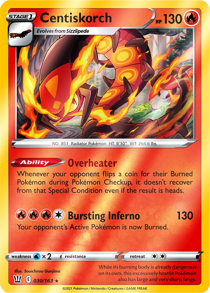 Reverse Holo (030/163) Centiskorch - Battle Styles