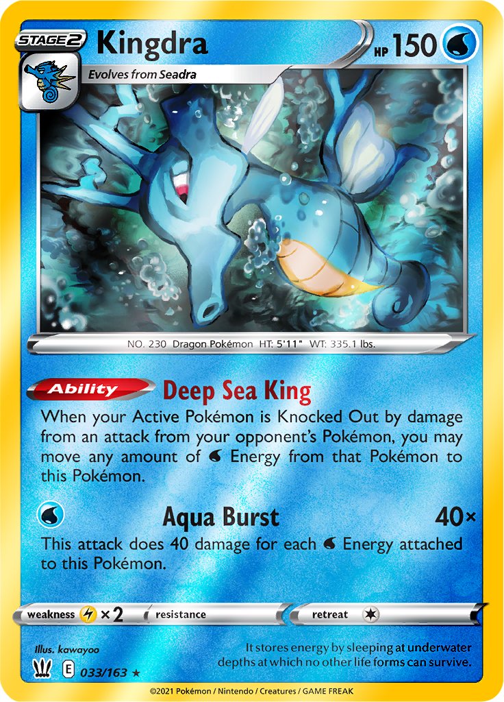 Reverse Holo (033/163) Kingdra - Battle Styles