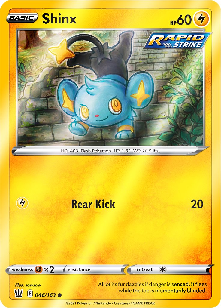 Reverse Holo (046/163) Shinx - Battle Styles