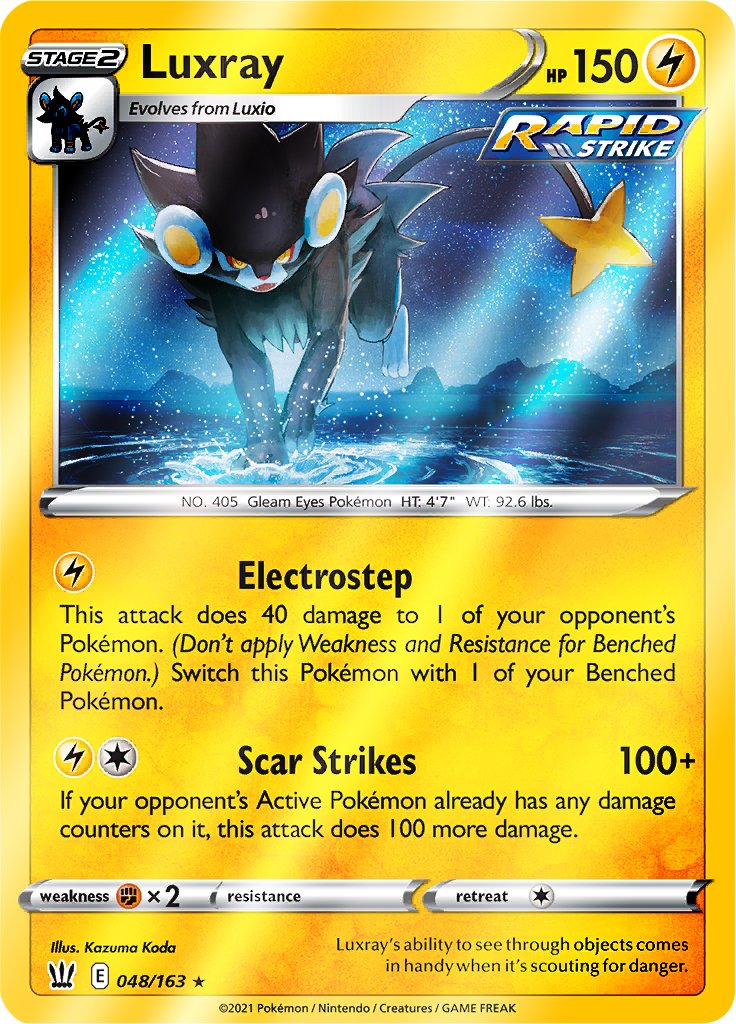 Reverse Holo (048/163) Luxray - Battle Styles