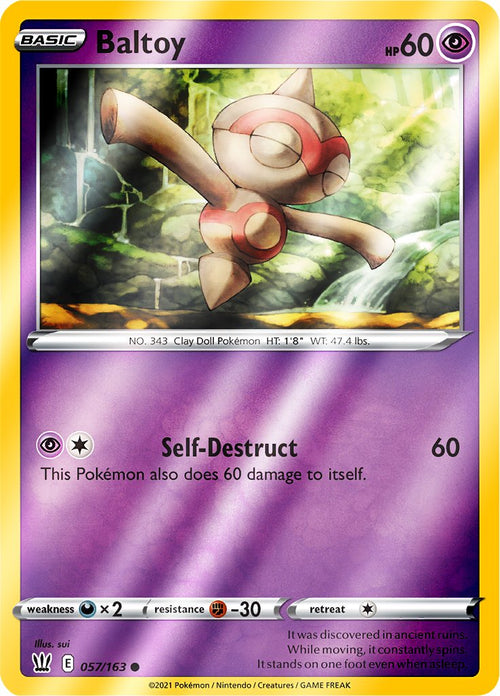 Reverse Holo (057/163) Baltoy - Battle Styles